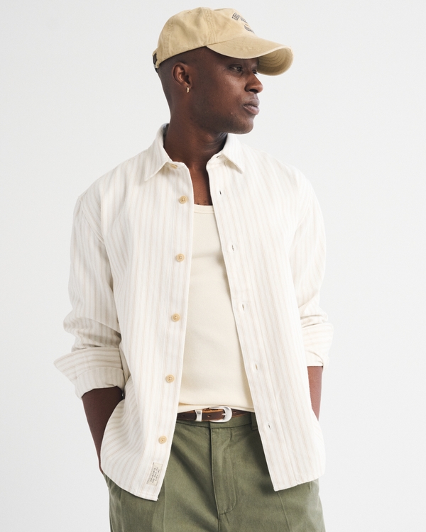 Twill Button-Up Shirt