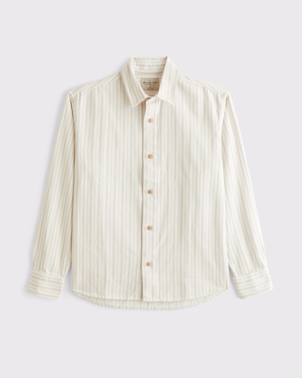 Twill Button-Up Shirt