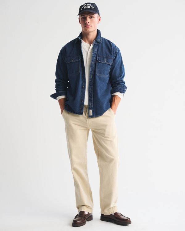 Denim Overshirt, Medium Wash view 2