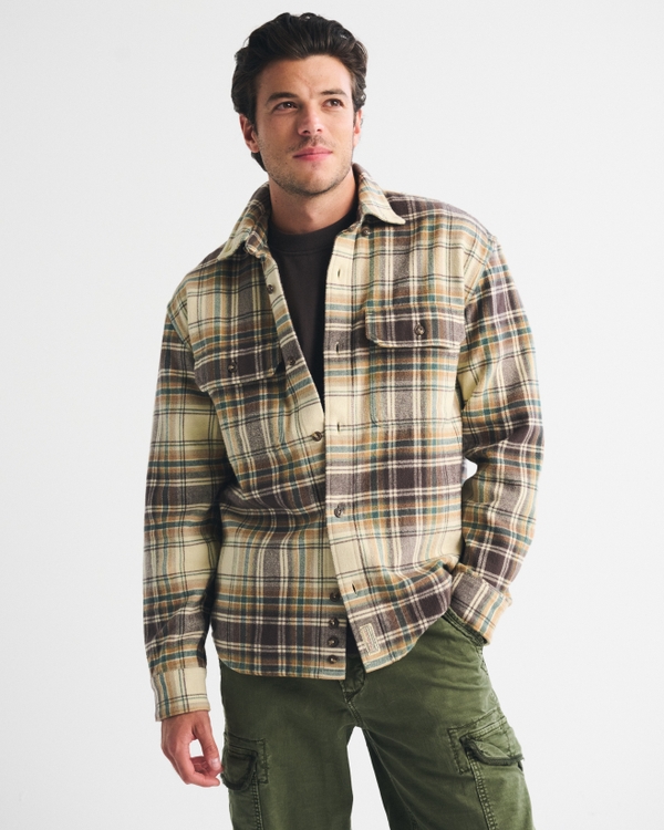 100% Cotton Flannel Overshirt