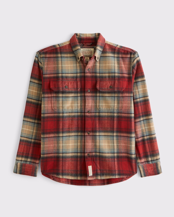 100% Cotton Flannel Overshirt