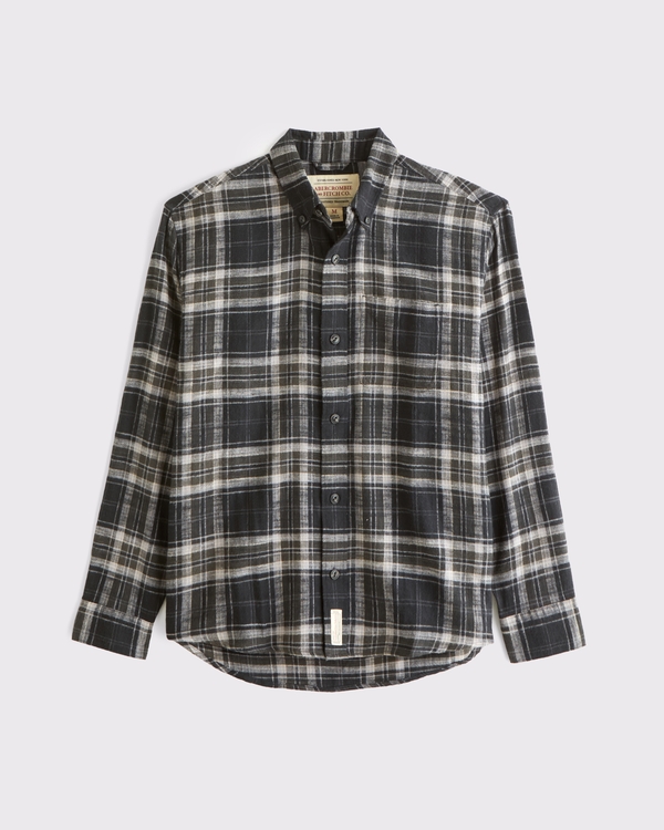 100% Cotton Vintage-Inspired Flannel Shirt