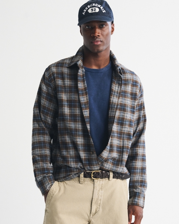 100% Cotton Vintage-Inspired Flannel Shirt