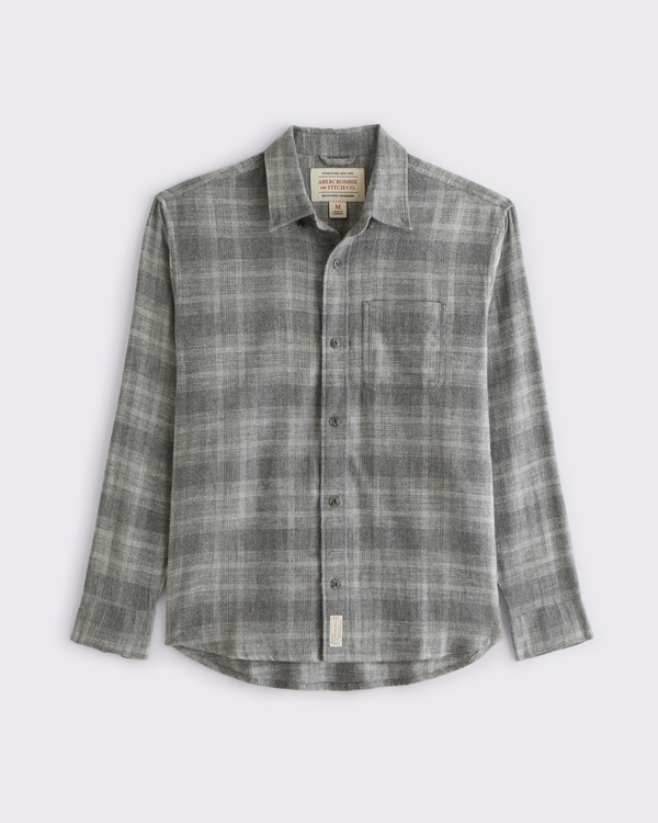 100% Cotton Vintage-Inspired Flannel Shirt
