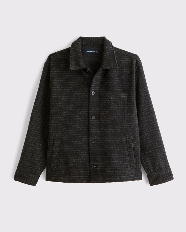 Bouclé Shirt Jacket