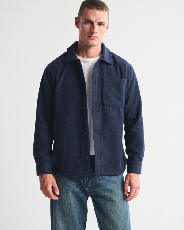 Wool-Blend Overshirt