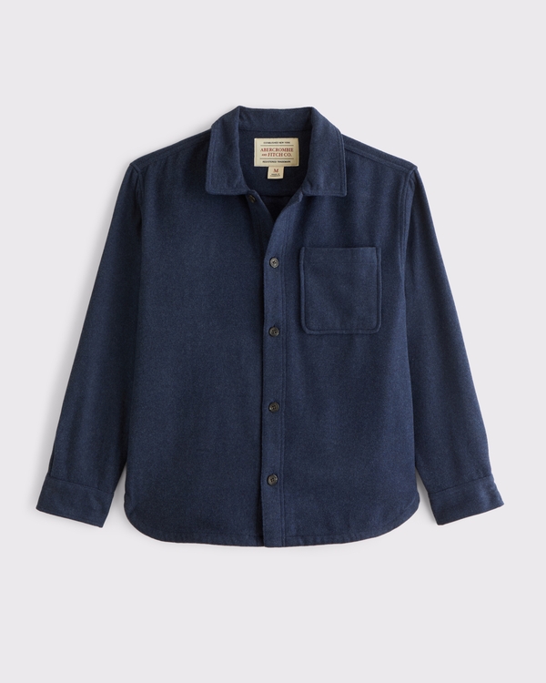 Wool-Blend Overshirt