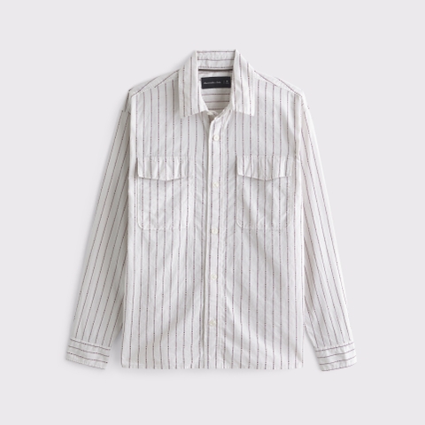 Мужские рубашки Abercrombie & Fitch 100% Cotton Button-Up Shirt