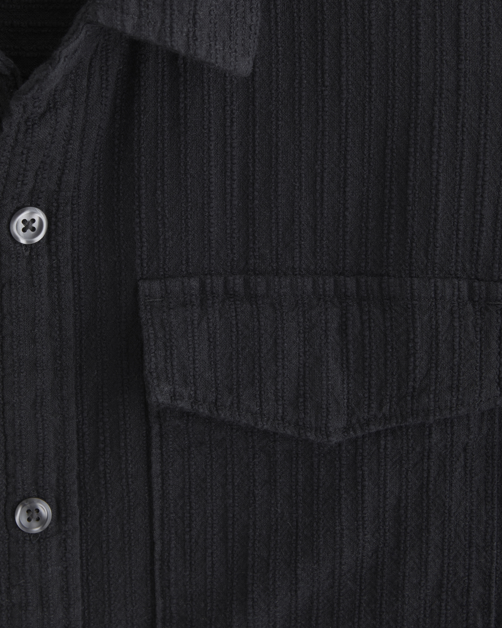 Linen-Blend Button-Up Shirt