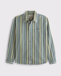 Striped Button-Up Shirt