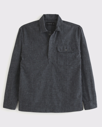 Long-Sleeve 1-Pocket Popover from Abercrombie & Fitch - $49.99