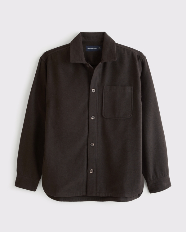 Clean Overshirt, Brown view 1