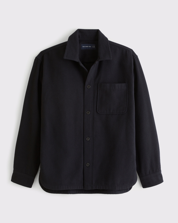 Clean Overshirt, Black view 1