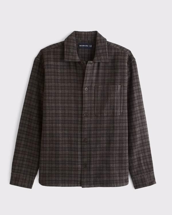 Men's Clean Overshirt | Men's Tops | Abercrombie.com