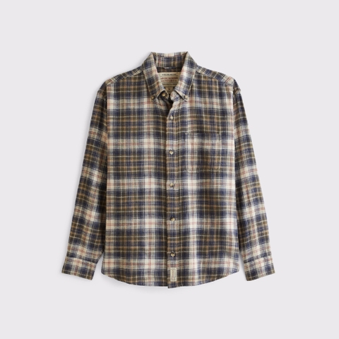 Мужская фланелевая рубашка Abercrombie & Fitch, 100% хлопок