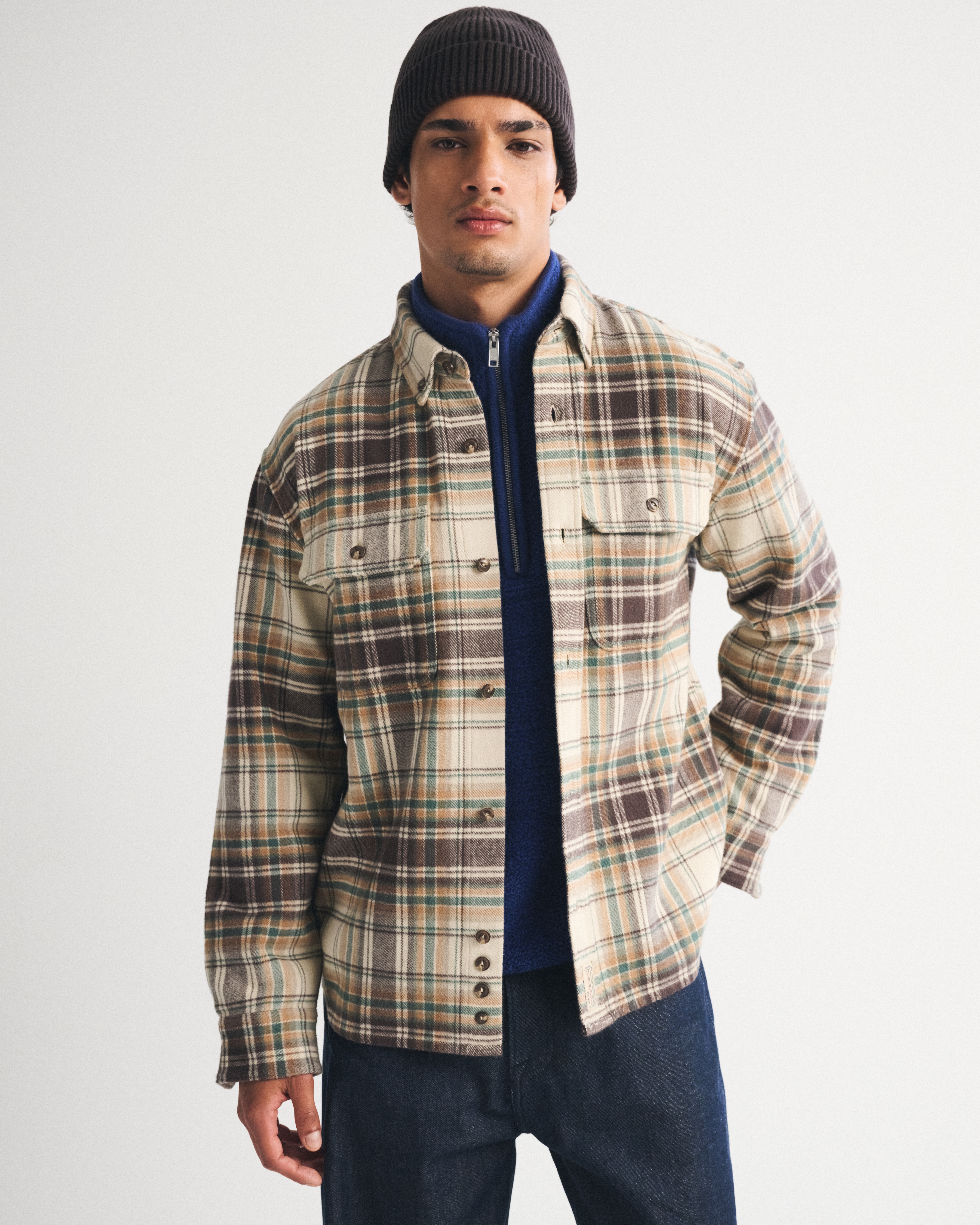Мужские рубашки Abercrombie & Fitch Corduroy Overshirt — фото 2
