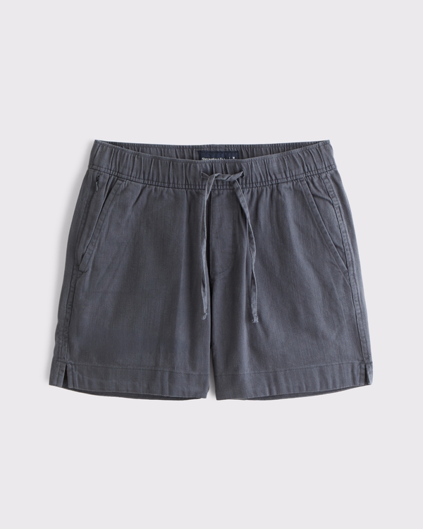 100% Cotton Textured Pull-On Short