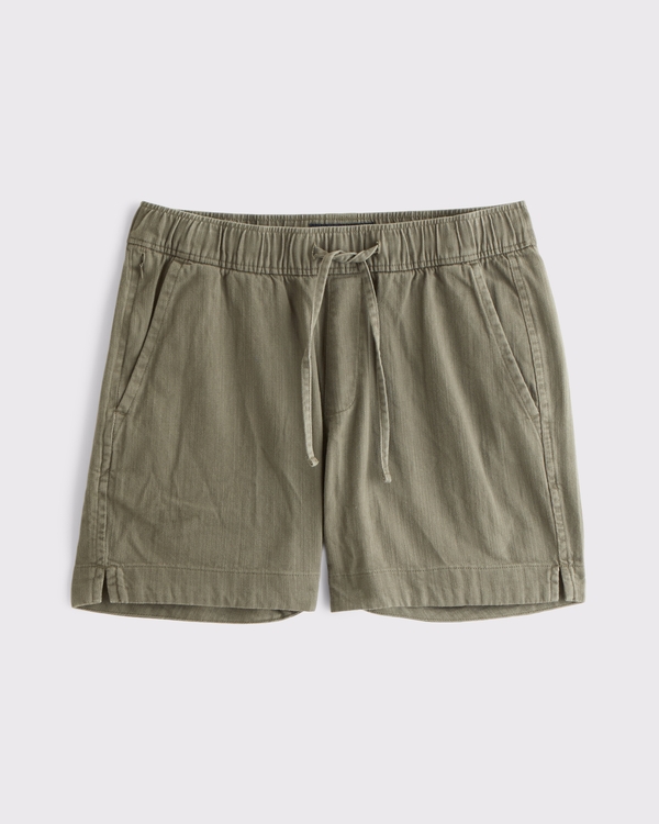 100% Cotton Textured Pull-On Short