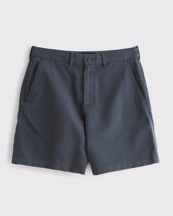 Easy Plainfront Short, Navy view 1