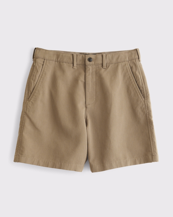Easy Plainfront Short, Dark Tan view 1