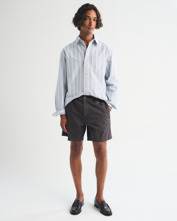 Sea Fade Hybrid-Waist Short, Charcoal view 1