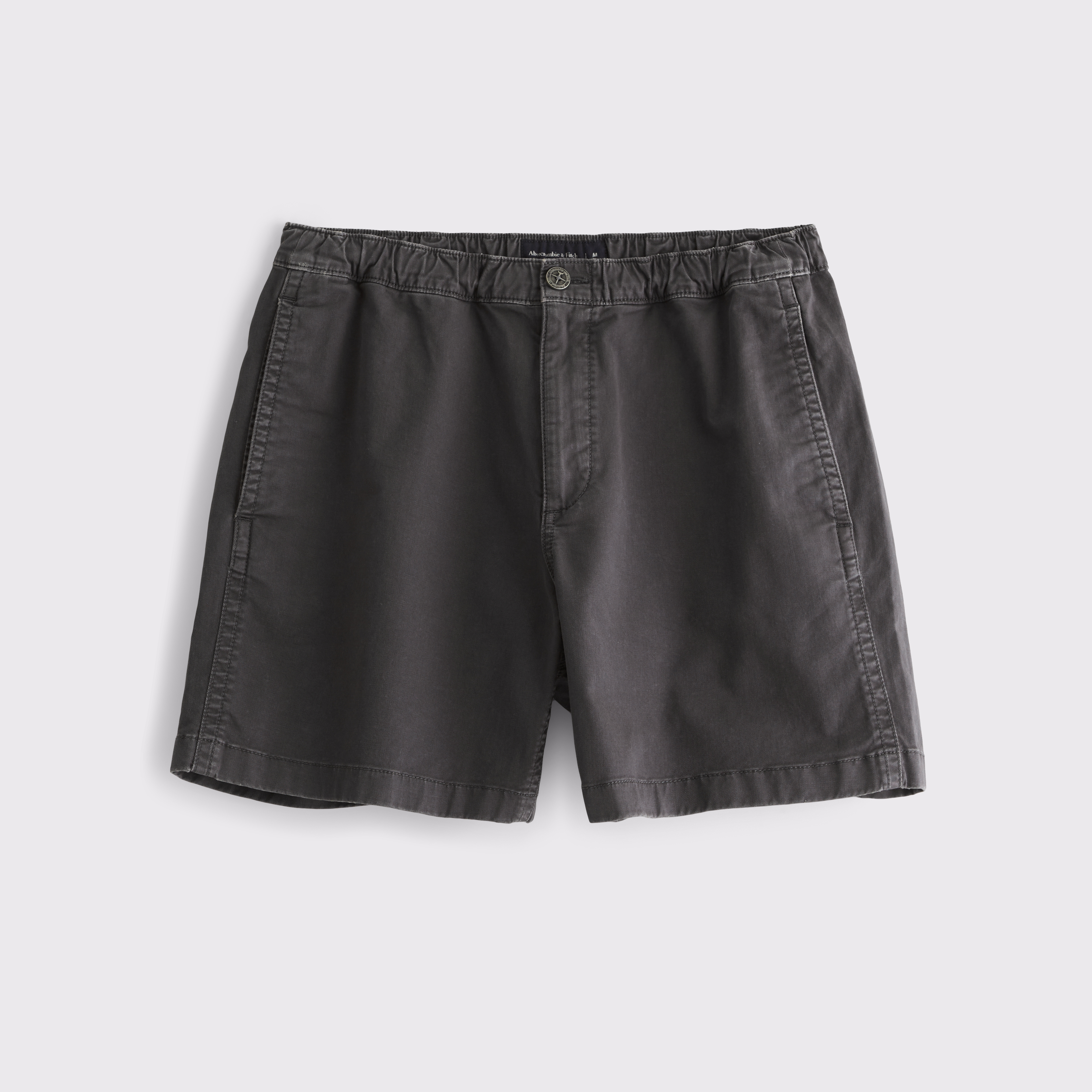 Мужские шорты Abercrombie & Fitch Sea Fade Hybrid-Waist Short, цвет: Угольный — фото 1