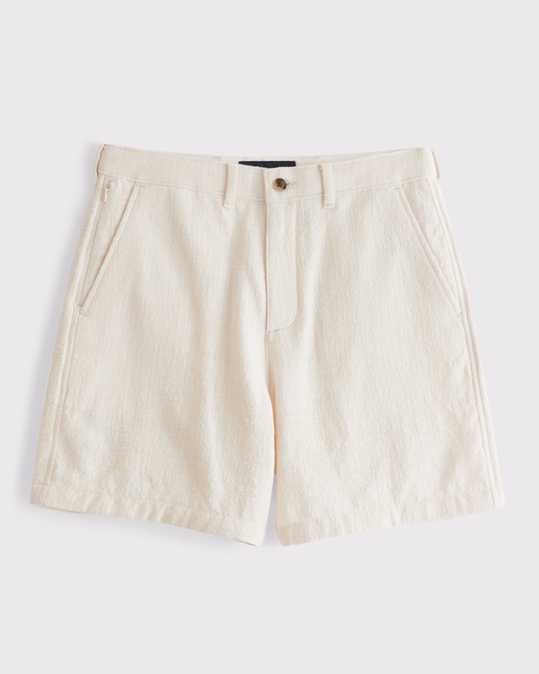 Easy Plainfront Short, Cream view 1