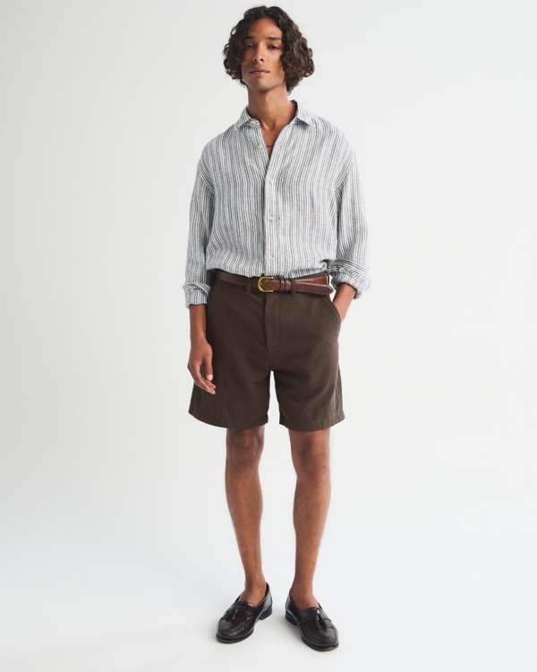 Easy Plainfront Short, Chocolate Brown view 1