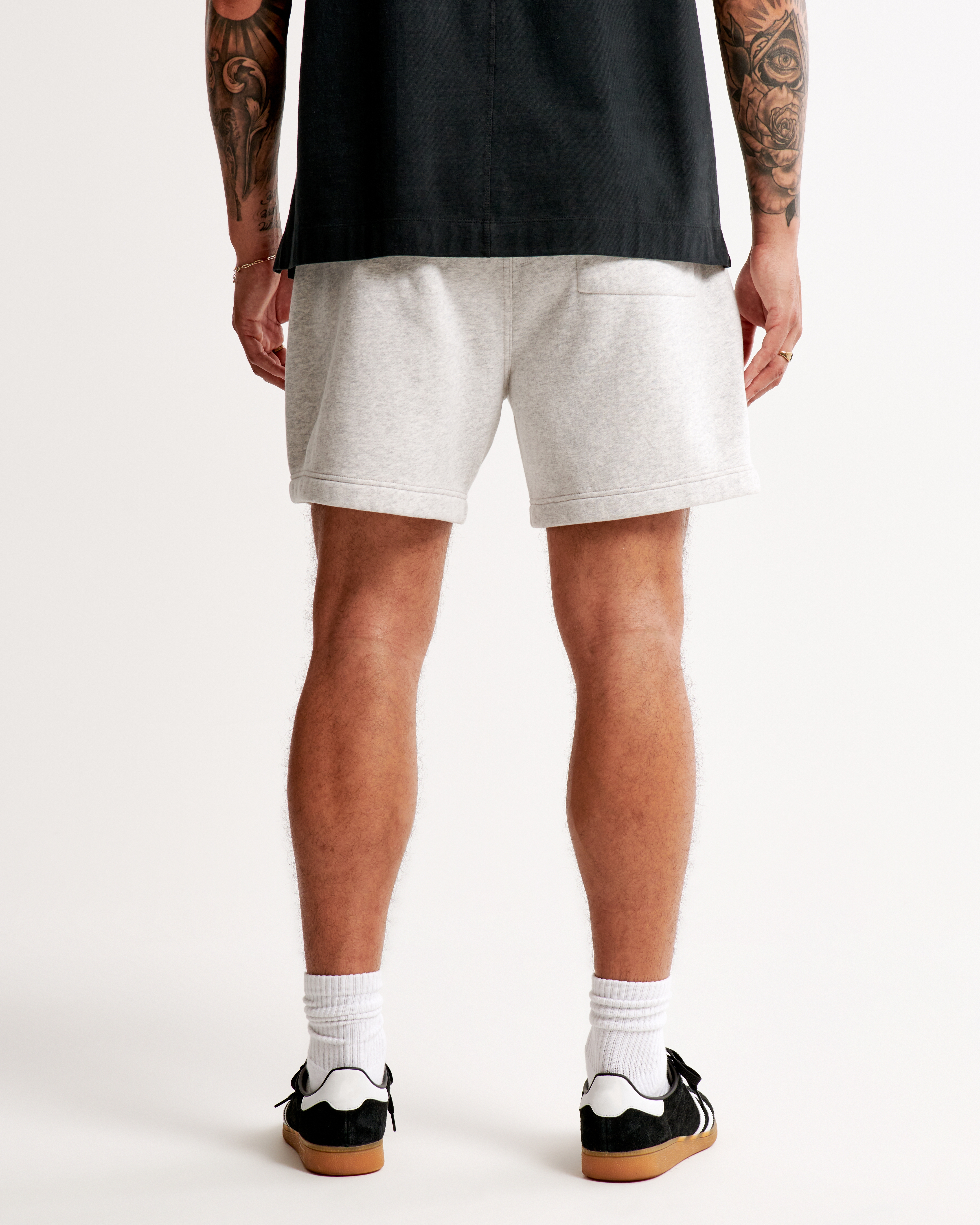 Fleece shorts mens online sale