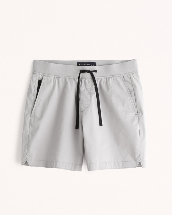 A&F All-Day Pull-On Short, Light Grey