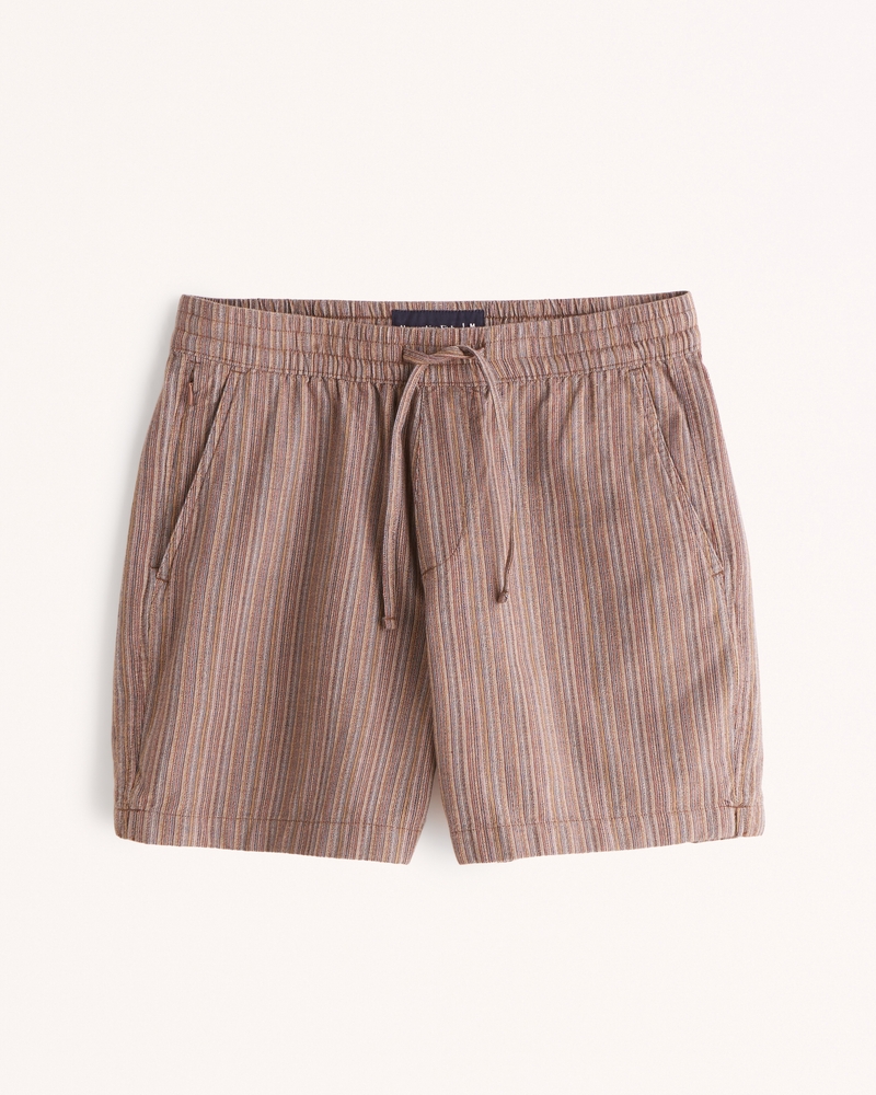 Men's 6 Inch Textured Pull-On Short, Men's Clearance