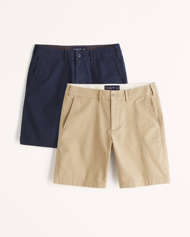 Men's 2Pack 9 Inch Plainfront Shorts Men's Bottoms