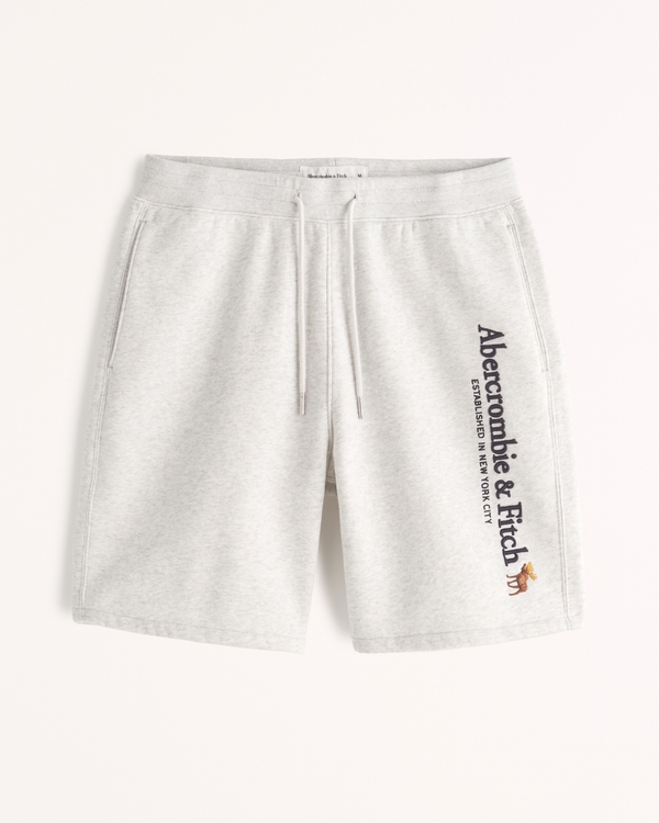 M&S Short décontracté en coton à motif gaufré Gris, Bermudas & Shorts Homme