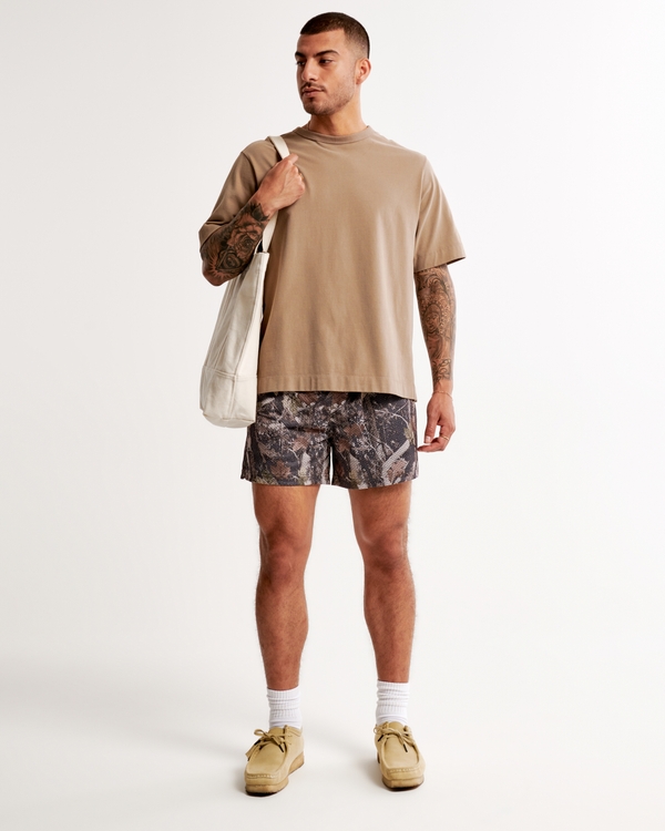 Retro Mesh Short, Olive Print