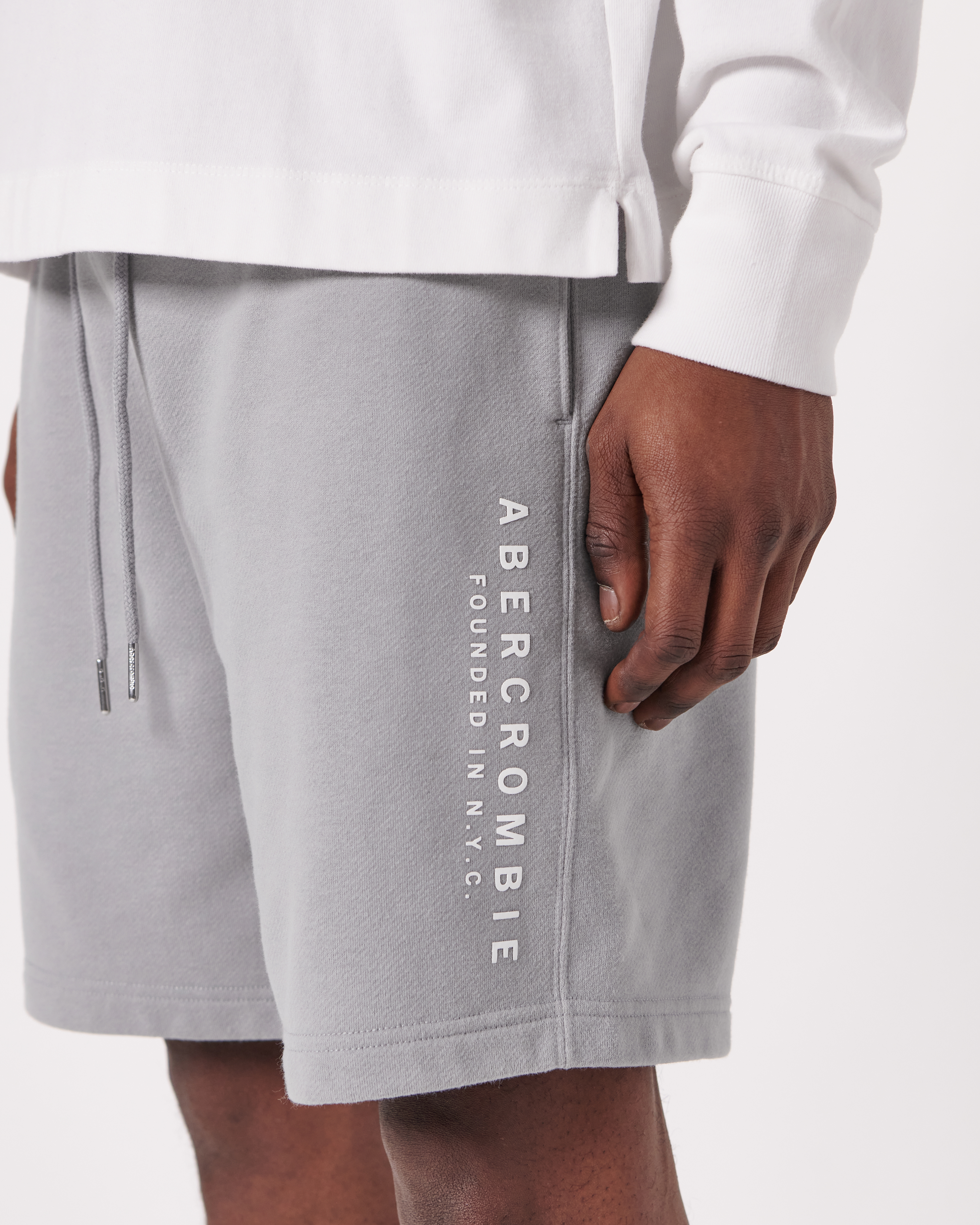 Men's French Terry Logo Short | Men's Sale | Abercrombie.com