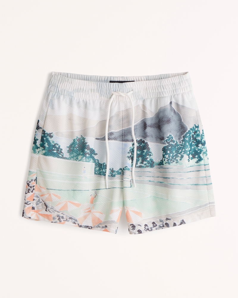 Men's 6 Inch Retro Mesh Short Men's Bottoms