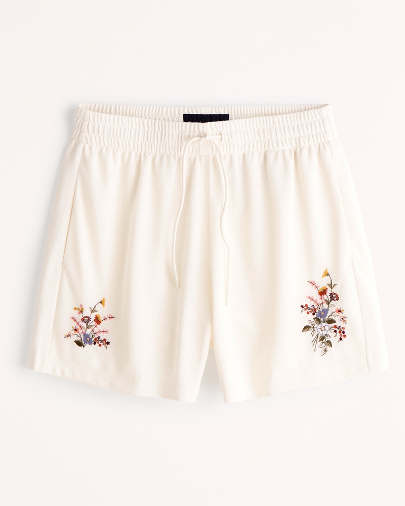 LUXICA | White Lux | Mesh Shorts M