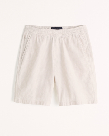 Men's Linen-Blend Pull-On Shorts | Men's Clearance | Abercrombie.com