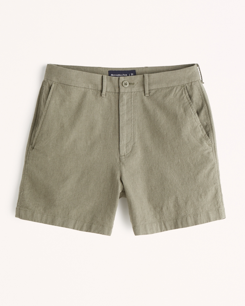 Men's LinenBlend Plainfront Shorts Men's Clearance