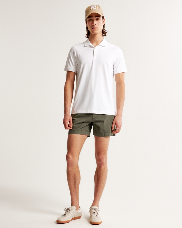 A&F All-Day Short, Olive Green Texture