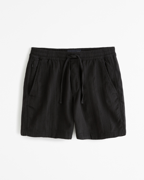 Pull-On Short, Black Stripe