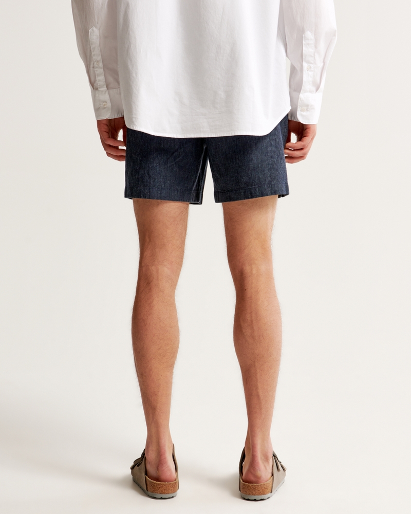 Linen-Blend Pull-On Short