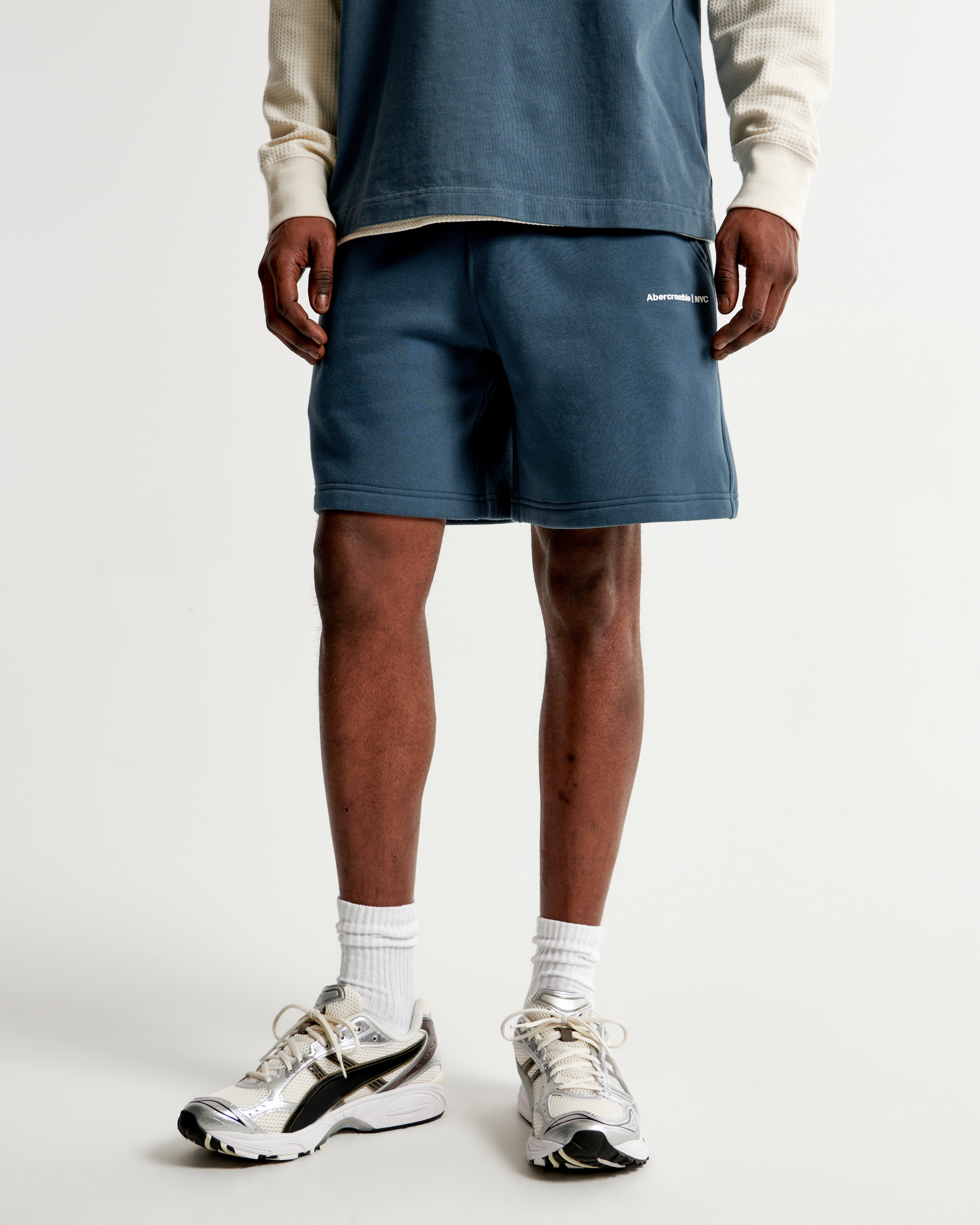 Abercrombie sales fleece shorts