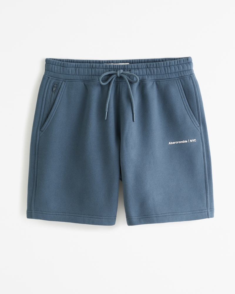 Abercrombie fleece shorts online