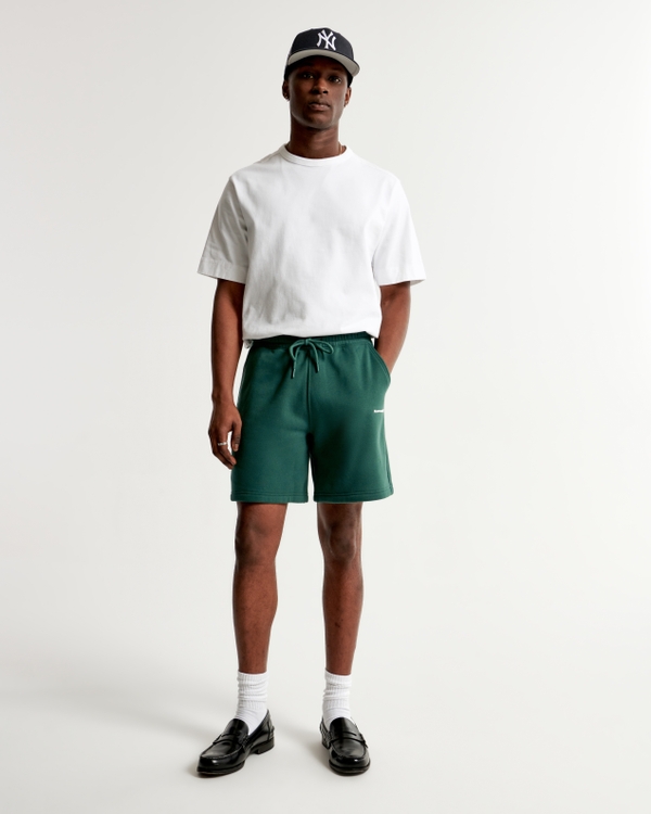 Micro-Logo Fleece Short, Green