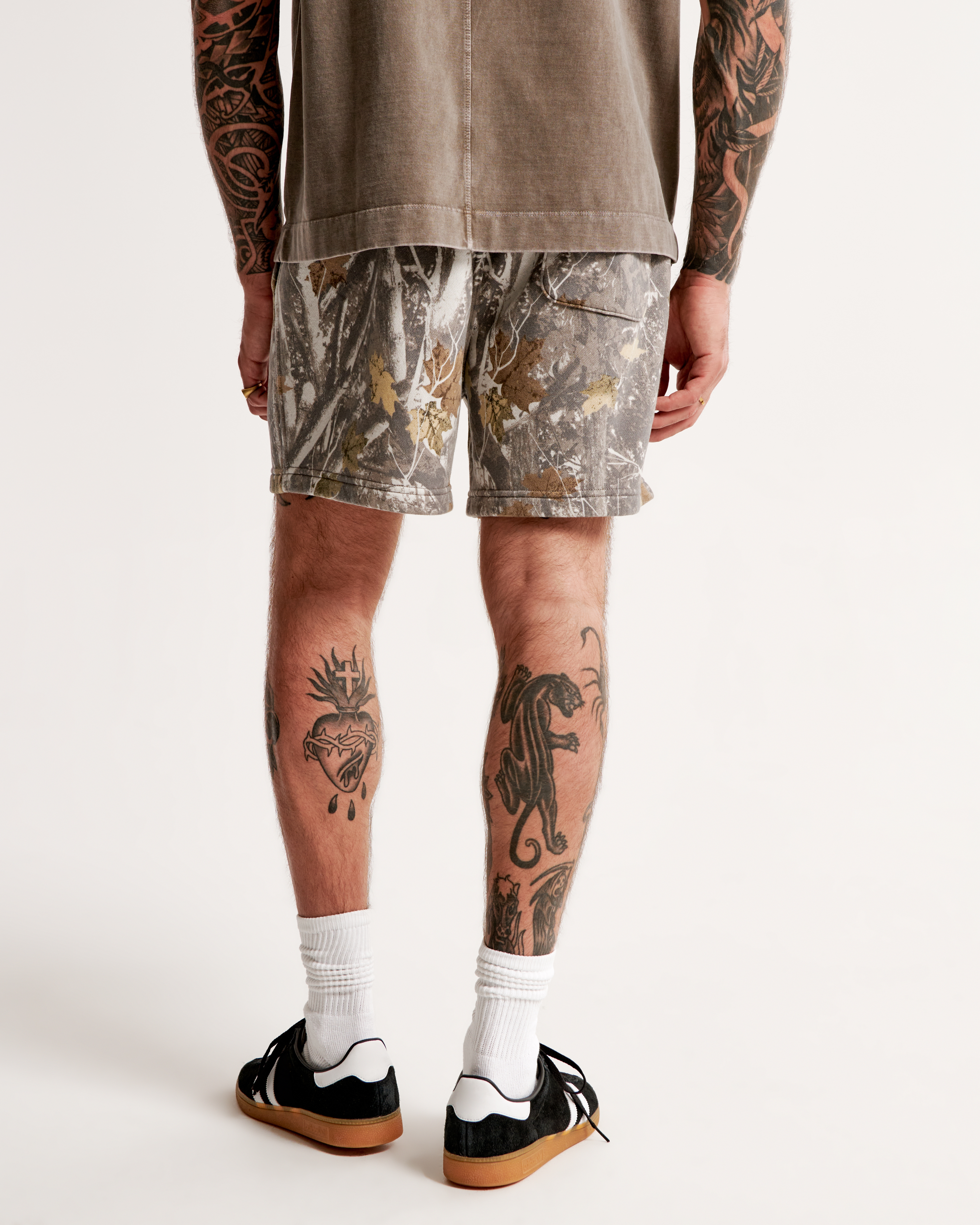 Abercrombie fleece hot sale shorts