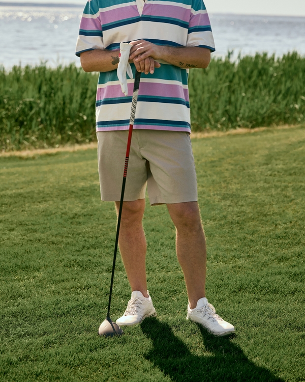 Performance Golf Short, Cloud Gray view 1