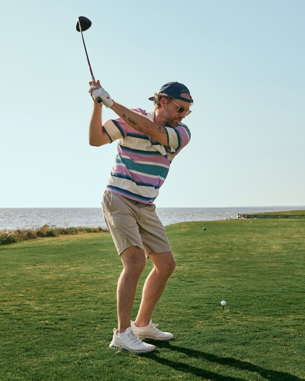 Performance Golf Short, Cloud Gray view 2