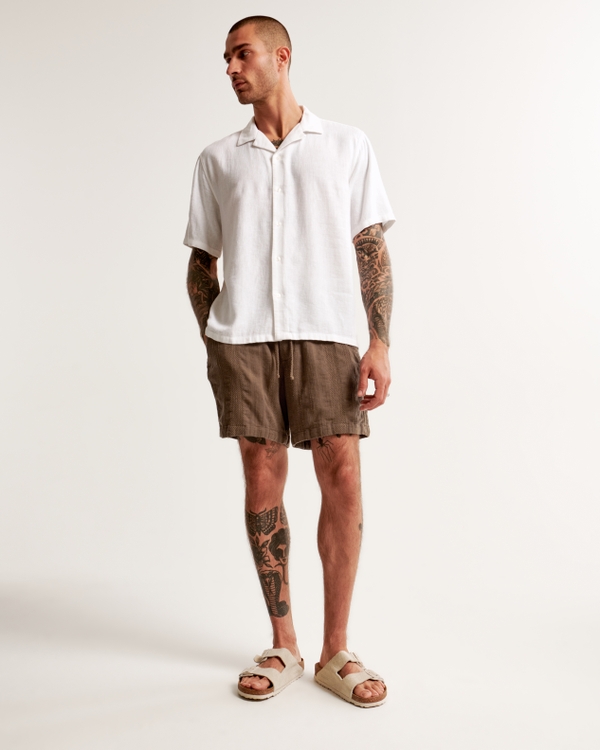 Pull-On Short, Brown