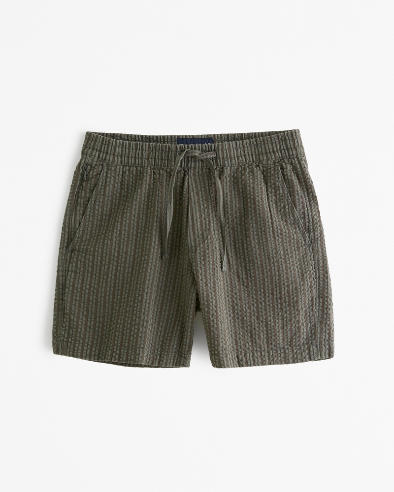 Men s Seersucker Pull On Short Men s Clearance Abercrombie